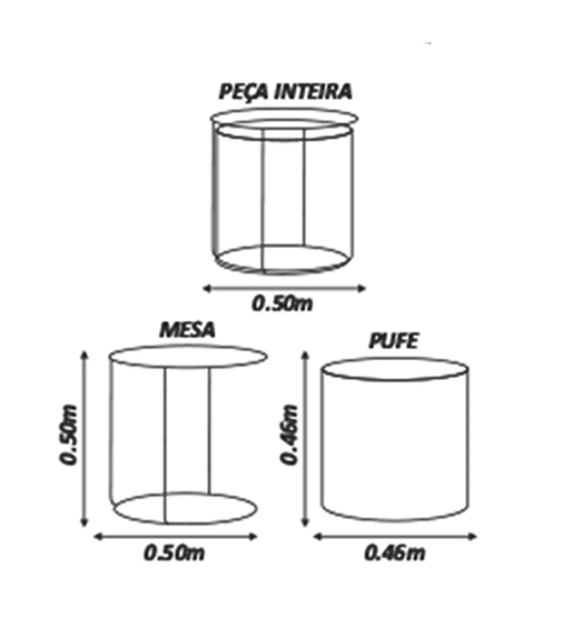 Puff Mesa Enzo Medida